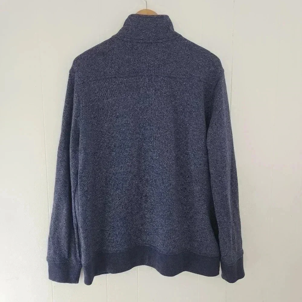 Banana Republic Mockneck Full zip Blue Sweatshirt Men's XL